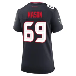 Houston Texans Women's Game Navy Team Jersey (69 Shaq Mason)