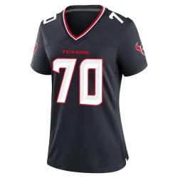 Houston Texans Women's Game Navy Team Jersey (70 Juice Scruggs)
