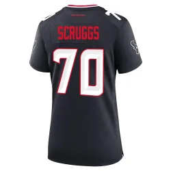 Houston Texans Women's Game Navy Team Jersey (70 Juice Scruggs)