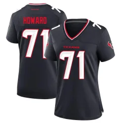Houston Texans Women's Game Navy Team Jersey (71 Tytus Howard)
