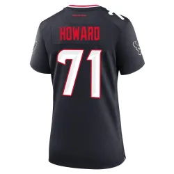 Houston Texans Women's Game Navy Team Jersey (71 Tytus Howard)