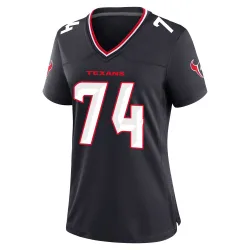 Houston Texans Women's Game Navy Team Jersey (74 Cam Robinson)