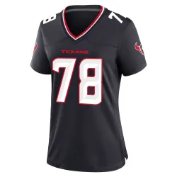 Houston Texans Women's Game Navy Team Jersey (78 Zach Thomas)