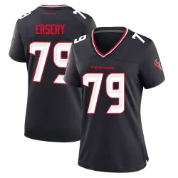 Houston Texans Women's Game Navy Team Jersey (79 Aireontae Ersery)