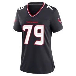 Houston Texans Women's Game Navy Team Jersey (79 Aireontae Ersery)