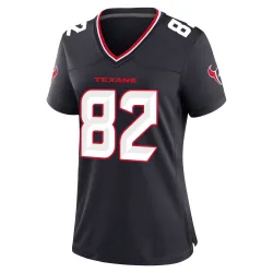 Houston Texans Women's Game Navy Team Jersey (82 Jaylin Noel)
