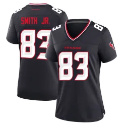 Houston Texans Women's Game Navy Team Jersey (83 Irv Smith Jr.)