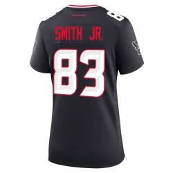 Houston Texans Women's Game Navy Team Jersey (83 Irv Smith Jr.)