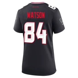 Houston Texans Women's Game Navy Team Jersey (84 Justin Watson)