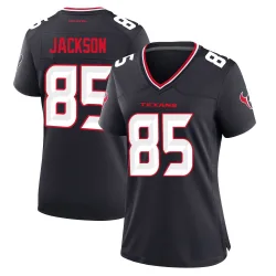 Houston Texans Women's Game Navy Team Jersey (85 Daniel Jackson)