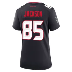 Houston Texans Women's Game Navy Team Jersey (85 Daniel Jackson)