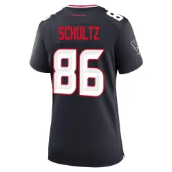 Houston Texans Women's Game Navy Team Jersey (86 Dalton Schultz)