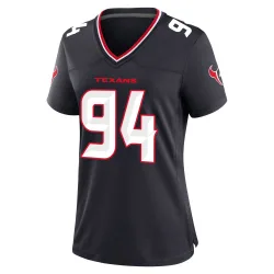 Houston Texans Women's Game Navy Team Jersey (94 Casey Toohill)