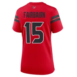 Houston Texans Women's Game Red Alternate Jersey (15 Ka'imi Fairbairn)