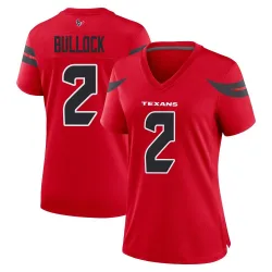 Houston Texans Women's Game Red Alternate Jersey (2 Calen Bullock)