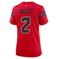 Houston Texans Women's Game Red Alternate Jersey (2 Calen Bullock)