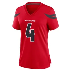 Houston Texans Women's Game Red Alternate Jersey (4 Kamari Lassiter)