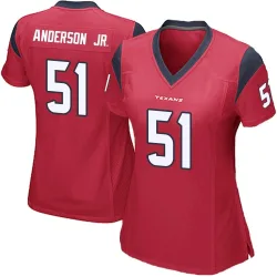 Houston Texans Women's Game Red Alternate Jersey (51 Will Anderson Jr.)