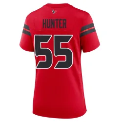 Houston Texans Women's Game Red Alternate Jersey (55 Danielle Hunter)
