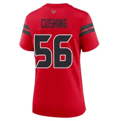 Houston Texans Women's Game Red Alternate Jersey (56 Brian Cushing)