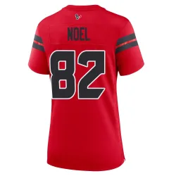 Houston Texans Women's Game Red Alternate Jersey (82 Jaylin Noel)