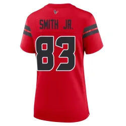 Houston Texans Women's Game Red Alternate Jersey (83 Irv Smith Jr.)
