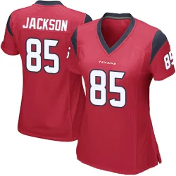 Houston Texans Women's Game Red Alternate Jersey (85 Daniel Jackson)