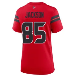 Houston Texans Women's Game Red Alternate Jersey (85 Daniel Jackson)