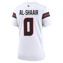Houston Texans Women's Game White Jersey (0 Azeez Al-Shaair)