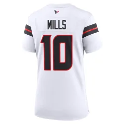Houston Texans Women's Game White Jersey (10 Davis Mills)