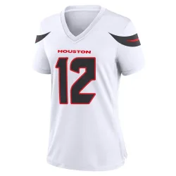 Houston Texans Women's Game White Jersey (12 Nico Collins)