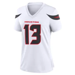 Houston Texans Women's Game White Jersey (13 Braxton Miller)