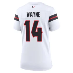 Houston Texans Women's Game White Jersey (14 Jared Wayne)
