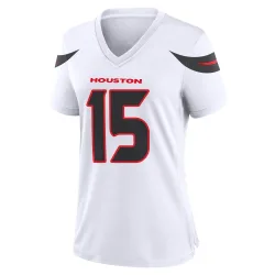 Houston Texans Women's Game White Jersey (15 Ka'imi Fairbairn)