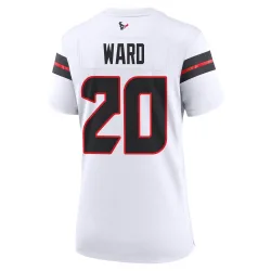 Houston Texans Women's Game White Jersey (20 Jimmie Ward)