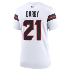 Houston Texans Women's Game White Jersey (21 Ronald Darby)