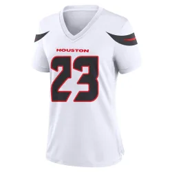 Houston Texans Women's Game White Jersey (23 Arian Foster)