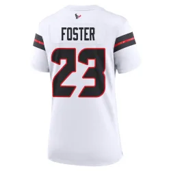 Houston Texans Women's Game White Jersey (23 Arian Foster)