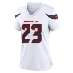 Houston Texans Women's Game White Jersey (23 C.J. Gardner-Johnson)