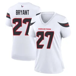 Houston Texans Women's Game White Jersey (27 Myles Bryant)