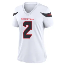 Houston Texans Women's Game White Jersey (2 Calen Bullock)