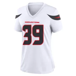 Houston Texans Women's Game White Jersey (39 Henry To'oTo'o)