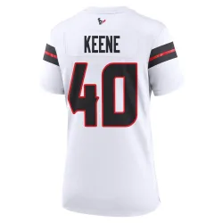 Houston Texans Women's Game White Jersey (40 Dalton Keene)