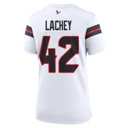Houston Texans Women's Game White Jersey (42 Luke Lachey)
