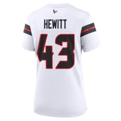 Houston Texans Women's Game White Jersey (43 Neville Hewitt)