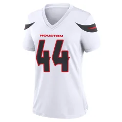 Houston Texans Women's Game White Jersey (44 British Brooks)