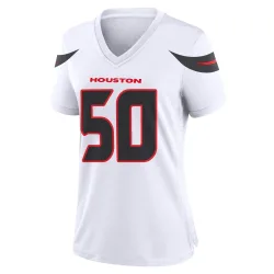 Houston Texans Women's Game White Jersey (50 Solomon Byrd)