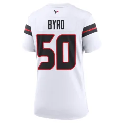 Houston Texans Women's Game White Jersey (50 Solomon Byrd)