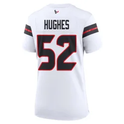 Houston Texans Women's Game White Jersey (52 Jerry Hughes)