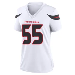 Houston Texans Women's Game White Jersey (55 Danielle Hunter)
